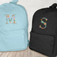 Custom Embroidered Initials Floral Backpacks, Personalised Flower Letters Mini Backpacks, Toddlers Backpack, Girls Bag, Back to School Gifts