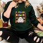 Bookish Ghost Spooky Sweatshirt, Ghost Reading Books Printed Halloween Sweater, Cute Halloween Fall Jumpers for Librarian, Books Lover Gifts