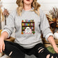 Bookish Ghost Spooky Sweatshirt, Ghost Reading Books Printed Halloween Sweater, Cute Halloween Fall Jumpers for Librarian, Books Lover Gifts