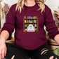Bookish Ghost Spooky Sweatshirt, Ghost Reading Books Printed Halloween Sweater, Cute Halloween Fall Jumpers for Librarian, Books Lover Gifts