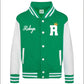 Custom Name Varsity Jacket, Personalized Kids Baseball Jacket, College Uniform Jacket, Sports Gala Custom Name Initial Gift.