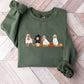 Golden Retriever Halloween Sweatshirt, Halloween Ghost Dogs Jumper, Halloween Dog Lover Sweaters, Gothic Dogs Sweatshirt, Gift for Halloween