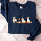 Golden Retriever Halloween Sweatshirt, Halloween Ghost Dogs Jumper, Halloween Dog Lover Sweaters, Gothic Dogs Sweatshirt, Gift for Halloween