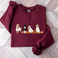 Golden Retriever Halloween Sweatshirt, Halloween Ghost Dogs Jumper, Halloween Dog Lover Sweaters, Gothic Dogs Sweatshirt, Gift for Halloween