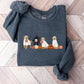Golden Retriever Halloween Sweatshirt, Halloween Ghost Dogs Jumper, Halloween Dog Lover Sweaters, Gothic Dogs Sweatshirt, Gift for Halloween