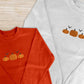 Pumpkins Embroidery Crewneck Sweatshirt, Halloween Jumper, Thanksgiving Pumpkins Unisex Comfy Sweater, Spooky Season Jumper, Halloween Gifts