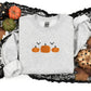 Pumpkins Embroidery Crewneck Sweatshirt, Halloween Jumper, Thanksgiving Pumpkins Unisex Comfy Sweater, Spooky Season Jumper, Halloween Gifts