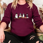 Halloween Ghost Dogs Printed Sweatshirt, Halloween Puppies And Dogs Sweater, Spooky Season Dog Lover Sweaters, Gothic Dogs Halloween Outfits