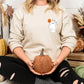Halloween Ghost Jumper, Ghost with Pumpkin Balloon Printed Spooky Season Sweaters, Pumpkin Fall Cute and Scary Sweater, Autumn Fall Presents