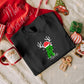 Custom Christmas Sweatshirt, Personalised Name & Initial Xmas Sweater, Buffalo Plaid Initial Printed Xmas Jumper, Best Christmas Party Gifts