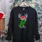 Custom Christmas Sweatshirt, Personalised Name & Initial Xmas Sweater, Buffalo Plaid Initial Printed Xmas Jumper, Best Christmas Party Gifts