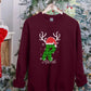 Custom Christmas Sweatshirt, Personalised Name & Initial Xmas Sweater, Buffalo Plaid Initial Printed Xmas Jumper, Best Christmas Party Gifts