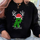Custom Christmas Sweatshirt, Personalised Name & Initial Xmas Sweater, Buffalo Plaid Initial Printed Xmas Jumper, Best Christmas Party Gifts