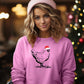 Christmas Chickens Sweatshirt, Funny Santa Chicken Xmas Printed Sweater, Сute Xmas Holidays Matching Jumpers, Christmas Chickens Lover Gift