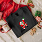 Dabbing Santa Sweatshirt, Christmas Funny Dancing Santa Sweatshirt, Family Matching Xmas Printed Jumpers, Christmas Eve Party Clothing Gifts