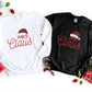 Mr. & Mrs. Clause Santa Sweatshirt, Christmas Couple Matching Printed Sweater, Personalised Husband Wife Xmas Jumper, Christmas Eve Outfits