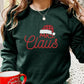 Mr. & Mrs. Clause Santa Sweatshirt, Christmas Couple Matching Printed Sweater, Personalised Husband Wife Xmas Jumper, Christmas Eve Outfits