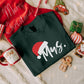 Santa Hat Mr & Mrs Christmas Sweatshirt, Christmas Newlywed Couple Sweatshirt, Xmas Holidays Matching Jumper, Wife Husband Xmas Eve Outfits