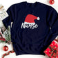 Santa Hat Nurse Printed Sweatshirt, Christmas Nicu Nurse Crewneck Sweater, Xmas Holidays Matching Jumper, Christmas Eve Party Nurse Gifts