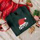 Santa Hat Nurse Printed Sweatshirt, Christmas Nicu Nurse Crewneck Sweater, Xmas Holidays Matching Jumper, Christmas Eve Party Nurse Gifts