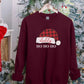 Christmas Santa Hat Sweatshirt, Custom Name Ho Ho Ho Xmas Jumper, Christmas Family Matching Sweatshirt, Personalised Xmas Eve Clothing