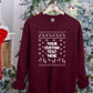 Custom Text Christmas Sweatshirt, Personalised Ugly Xmas Printed Sweatshirt, Family Matching Crewneck Jumper, Funny Xmas Holidays Outfits