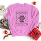 Custom Text Christmas Sweatshirt, Personalised Ugly Xmas Printed Sweatshirt, Family Matching Crewneck Jumper, Funny Xmas Holidays Outfits