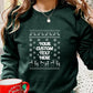 Custom Text Christmas Sweatshirt, Personalised Ugly Xmas Printed Sweatshirt, Family Matching Crewneck Jumper, Funny Xmas Holidays Outfits