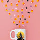 Halloween Cat Mugs, Funny Cat With Knife Printed Mug, 11oz White Ceramic Cat Mugs, Cat Lover Gifts, Halloween Ice Coffee Mug, Halloween Gift