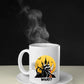 Halloween Cat Mugs, Funny Cat With Knife Printed Mug, 11oz White Ceramic Cat Mugs, Cat Lover Gifts, Halloween Ice Coffee Mug, Halloween Gift