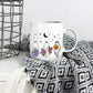 Cute Halloween Ghosts Mugs, Halloween Flowers Ghost Fall Coffee Mugs, Fall Birthday Gift For Sister, Ghost Lover Mugs, Girly Halloween Gifts
