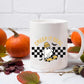 Halloween Ghosts Coffee Mugs, Creep It Real Halloween Printed Mugs, 11oz White Ceramic Cups, Ghost On Skateboard Cups, Fall Halloween Gifts