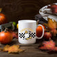 Halloween Ghosts Coffee Mugs, Creep It Real Halloween Printed Mugs, 11oz White Ceramic Cups, Ghost On Skateboard Cups, Fall Halloween Gifts