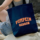 Retro Pumpkin Season Tote Bag, Halloween Spooky Season Printed Bags, Cotton Shopping Bags, Stay Spooky Tote Bag, Halloween Gift from Husband