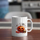 Vintage Pumpkin Mugs, Creepy Halloween Pumpkin Printed Coffee Mug, Scary Halloween Ceramic Cups, Fall Ice Coffee Mugs, Halloween Party Gifts