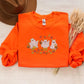Retro Pooh Ghost Halloween Sweatshirt, Funny Pooh Ghost Embroidered Sweater, Vintage Fall Halloween Jumper, Spooky Season, Halloween Outfits