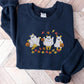 Retro Pooh Ghost Halloween Sweatshirt, Funny Pooh Ghost Embroidered Sweater, Vintage Fall Halloween Jumper, Spooky Season, Halloween Outfits