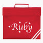Customized Printed Book Bag, Classic School Book Bag, Personalized Football Dinosaur Stars and Name Printed Bag, Starting School Kids Gift