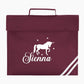 Customized Printed Book Bag, Classic School Book Bag, Personalized Football Dinosaur Stars and Name Printed Bag, Starting School Kids Gift