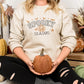 Spooky Season Embroidered Sweatshirt, Varsity Lettered Halloween Jumpers, Autumn Clothing, Fall Sweater, Halloween Sweater, Halloween Gifts