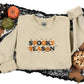 Retro Spooky Season Sweatshirt, Embroidered Autumn Fall Halloween Jumpers, Autumn Clothing, Fall Sweater, Halloween Sweater, Halloween Gifts