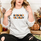 Retro Spooky Season Sweatshirt, Embroidered Autumn Fall Halloween Jumpers, Autumn Clothing, Fall Sweater, Halloween Sweater, Halloween Gifts