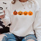 Funny Halloween Pumpkin Sweater, Fall Winking Pumpkin Printed Sweatshirt, Halloween Jack o Lantern Jumper, Spooky Season, Halloween Gifts