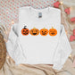 Funny Halloween Pumpkin Sweater, Fall Winking Pumpkin Printed Sweatshirt, Halloween Jack o Lantern Jumper, Spooky Season, Halloween Gifts