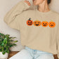 Funny Halloween Pumpkin Sweater, Fall Winking Pumpkin Printed Sweatshirt, Halloween Jack o Lantern Jumper, Spooky Season, Halloween Gifts