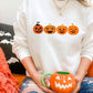 Funny Halloween Pumpkin Sweater, Fall Winking Pumpkin Printed Sweatshirt, Halloween Jack o Lantern Jumper, Spooky Season, Halloween Gifts