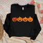 Funny Halloween Pumpkin Sweater, Fall Winking Pumpkin Printed Sweatshirt, Halloween Jack o Lantern Jumper, Spooky Season, Halloween Gifts