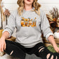 Autumn Jumper, Vintage Fall Sweater, Pumpkin Coffee Cups Autumn Crewneck Sweatshirt, Halloween Season Clothing, Unique Outfit