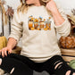 Autumn Jumper, Vintage Fall Sweater, Pumpkin Coffee Cups Autumn Crewneck Sweatshirt, Halloween Season Clothing, Unique Outfit