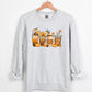Autumn Jumper, Vintage Fall Sweater, Pumpkin Coffee Cups Autumn Crewneck Sweatshirt, Halloween Season Clothing, Unique Outfit